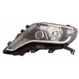 Far TOYOTA LAND CRUISER (FJ150), 01.2014-12.2017, partea stanga, DEPO, cu lentile; cu &amp;quot;lumina timp de zi&amp;quot; tip LED; HB3+LED; electric; negru