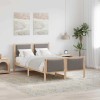 VidaXL Cadru de pat cu headboard Gri taupe 120 x 190 cm țesătură 878347