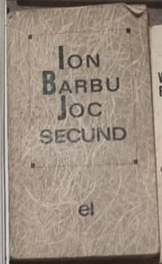 Ion Barbu - Joc Secund