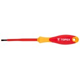 Surubelnita dreapta izolata 1000V 4 x 100 mm din otel CrMo Topex