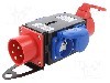 Conector alimentare AC, IEC 60309, IP44, 16A, 400V AC, {{Numarul de pini}} pini, PAWBOL - B.MINI-3