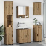 vidaXL Set de mobilier pentru baie cu sertar 5 pcs stejar artizanal
