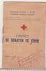 Bnk div Carnet de donator de sange - Crucea Rosie RPR