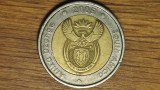 Africa de Sud - moneda exotica colectie bimetal - 5 rand 2005 - (Afrika Dzonga - South Africa) - an unic de batere