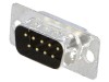 Mufă tată D-Sub 9 PIN pe cablu lipire, placare aurită, MH CONNECTORS