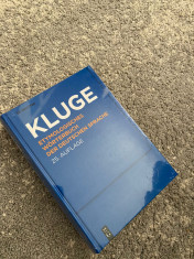 Dicționar- KLUGE- Etymologisches w&amp;ouml;rterbuch der deutschen sprache foto