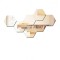 Set Stickere Acril Decorative, Hexagon, 160 mm x 160 mm x 5 bucati