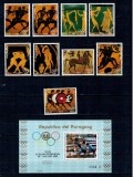 Paraguay 1979 - Jocurile Olimpice, sport, vase antice grecesti, serie si colita neuzata