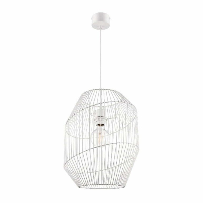 Pendul sfera GoodHome Tsolma, alb, 1xE27, cablu reglabil, design modern