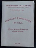 Legislatie si organizare in E.F.S. - Cercel Paul