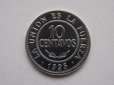 10 CENTAVOS 1995 BOLIVIA- AUNC foto