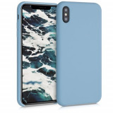 Husa pentru Apple iPhone XS Max, Silicon, Albastru, 45909.206, Carcasa