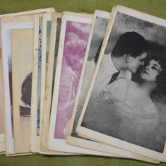 lot 34 carti postale de bal anii 40 femei, indragostiti