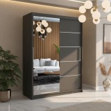 Dresing Delia 150 Gri cu Oglinda ✅Design modern