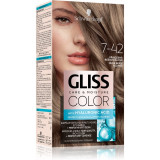 Schwarzkopf Gliss Color Culoare permanenta pentru par culoare 7-42 Nude Beige Blonde 1 buc