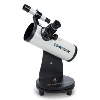 Telescop FirstScope Cometron Celestron, 76 mm, marire 140x, Negru/Alb foto