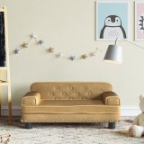 vidaXL Canapea pentru copii, maro, 70x45x30 cm, catifea