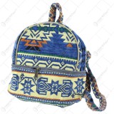 Rucsac din material textil cu buzunar exterior cu fermoar 28&times;28 CM