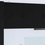 VidaXL Dulap suspendat de bucătărie cu raft Negru 80 x 31 x 80 cm 885056
