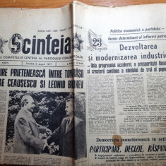 scanteia 6 august 1977-ceausescu intalnire cu leonard brejnev