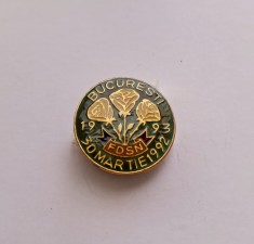 Insigna Frontul Democratic al Salvarii Nationale 1993