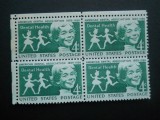 SUA BLOC DE 4 NESTAMPILAT MNH