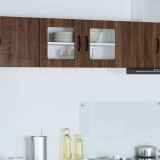 VidaXL Dulap suspendat de bucătărie Stejar &icirc;nchis 80 x 31 x 40 cm 884952