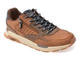 Pantofi sport JEEP maro, M52140A, din piele ecologica