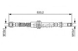 Conducta / cablu frana MERCEDES CLS Shooting Brake (X218) (2012 - 2016) BOSCH 1 987 481 609