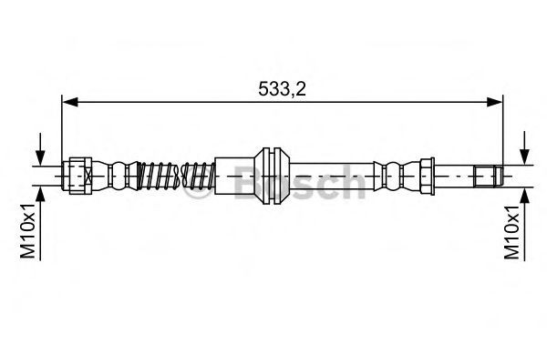 Conducta / cablu frana MERCEDES CLS Shooting Brake (X218) (2012 - 2016) BOSCH 1 987 481 609