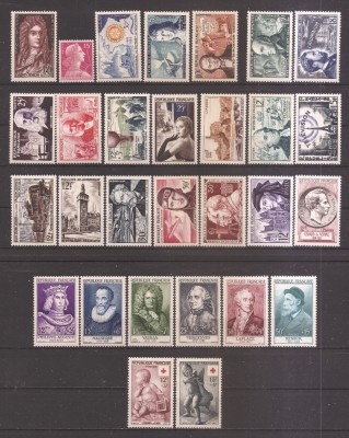 Franta 1955 - 20 serii, MNH foto