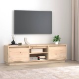 Cumpara ieftin Comodă TV, 140x35x40 cm, lemn masiv de pin