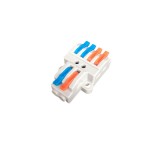 Conector legatura si derivatie doza KV424 cu 2 trasee si sistem de fixare, 32A 600V 0.08-4.0mm2