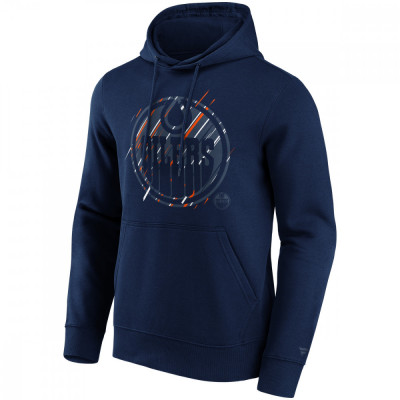 Edmonton Oilers hanorac de bărbați cu glugă Etch Hoodie navy - 2XL foto