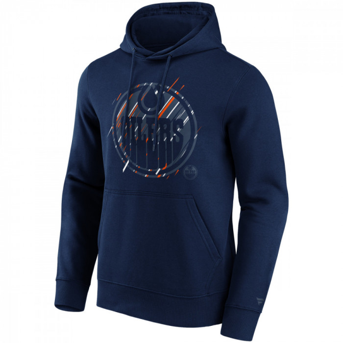 Edmonton Oilers hanorac de bărbați cu glugă Etch Hoodie navy - 2XL