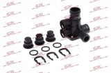 Flansa lichid racire Audi 80, 90, 100; Seat Alhambra, Toledo; VW Caddy, Corrado, Golf I / Jetta, Golf II, Golf 3 / Vento, Passat B3, B4, Passat /