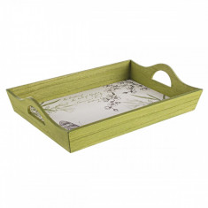 Tava decorativa verde olive Andaluzia 39x27x8h foto