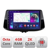 Navigatie Hyundai I30 2017- C-1041 Android Octa Core Ecran 2K QLED GPS 4G 4+32GB 360 KIT-1041+EDT-E409-2K CarStore Technology
