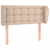 Cumpara ieftin Tablie pat cu aripioare cappuccino 93x23x78/88 cm piele eco