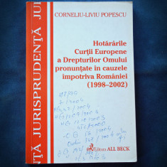 HOTARARILE CURTII EUROPENE A DREPTURILOR OMULUI IMPOTRIVA ROMANIAI - POPESCU