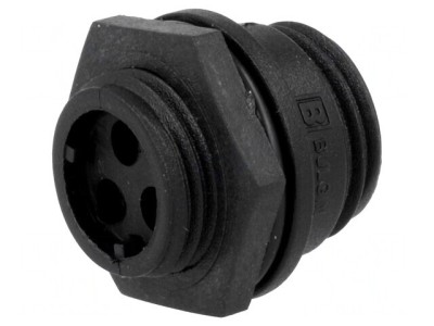 Conector Circular Mamă 3 PIN IP68 250V foto