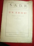 N.Kiritescu -Un Erou -Ed.in Revista SADR 1931- Comedie in 3 Acte ,cu distributia