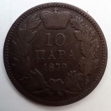 Moneda 10 Para 1879 Serbia