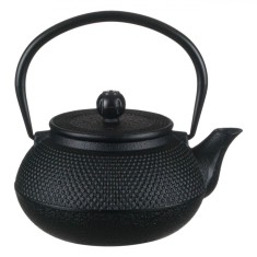 Ceainic Fonta, Model Dots, Culoare Negru, Capacitate 600 ml