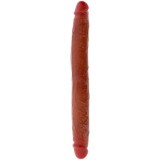 Get Real-Dildou Dublu din Silicon Caramel 35 cm