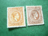 2 Timbre Jamaica 1938 colonie britanica R. George VI , stampilate : 1/2 si 1 1/2, Stampilat