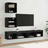 Cumpara ieftin Unitati TV de perete cu LED 5 buc. 100 x 30 x 30 cm