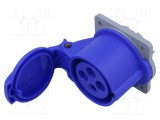 Conector alimentare AC trifazate soclu mamă 16A 415V AMPHENOL IP44