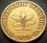 Cumpara ieftin Moneda istorica 5 PFENNIG - RF Germania, anul 1950 * cod 4522 - litera J, Europa