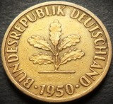 Cumpara ieftin Moneda istorica 5 PFENNIG - RF Germania, anul 1950 * cod 4522 - litera J